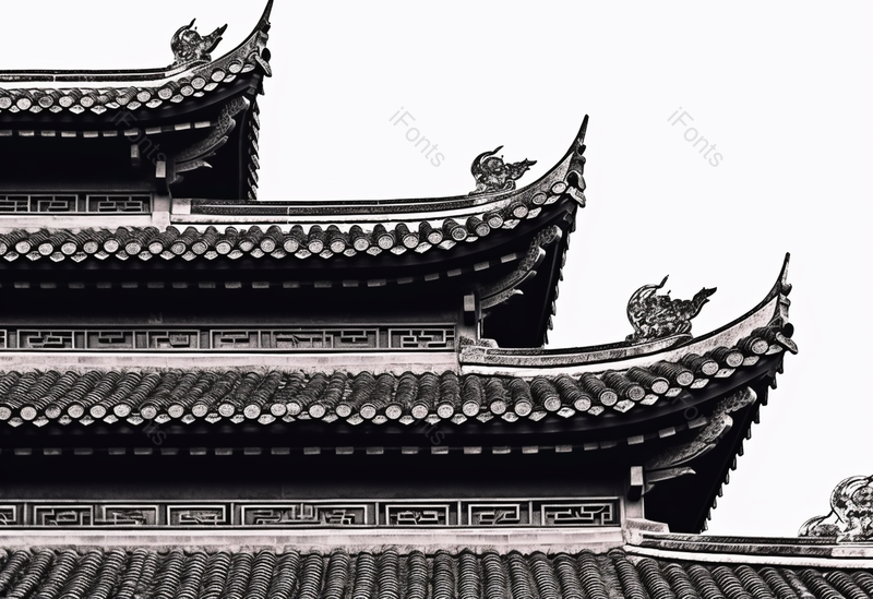 台儿庄古城屋檐建筑,高清,摄影图,摄影图片,图片大全,摄影图免费下载